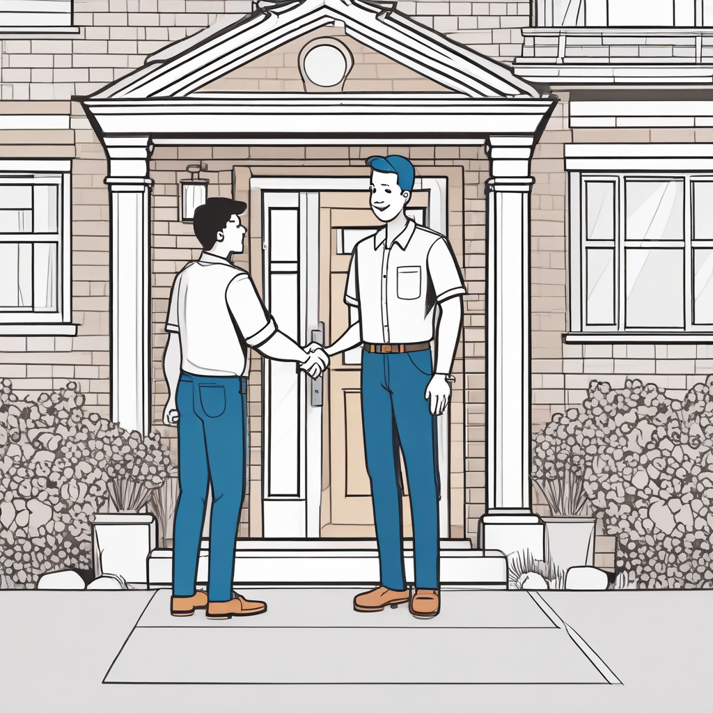 Customer reviewing and paying plumbing invoice on phone