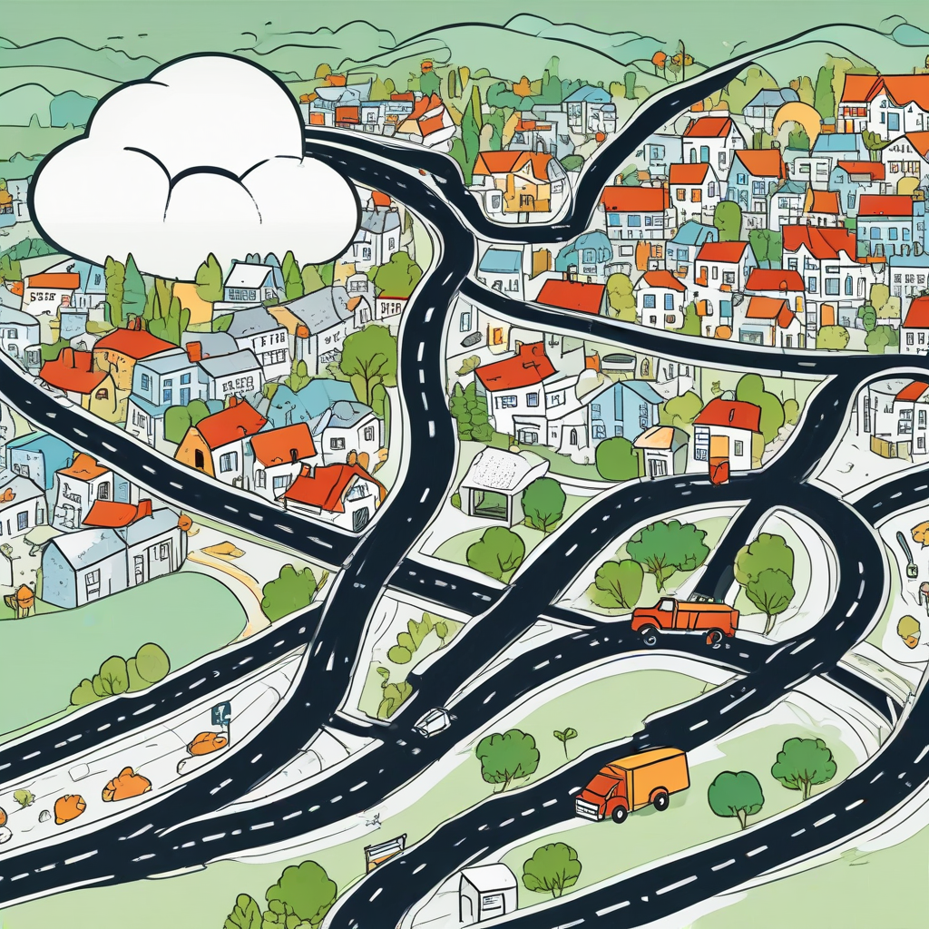 Map showing plumbing service coverage for local SEO optimization